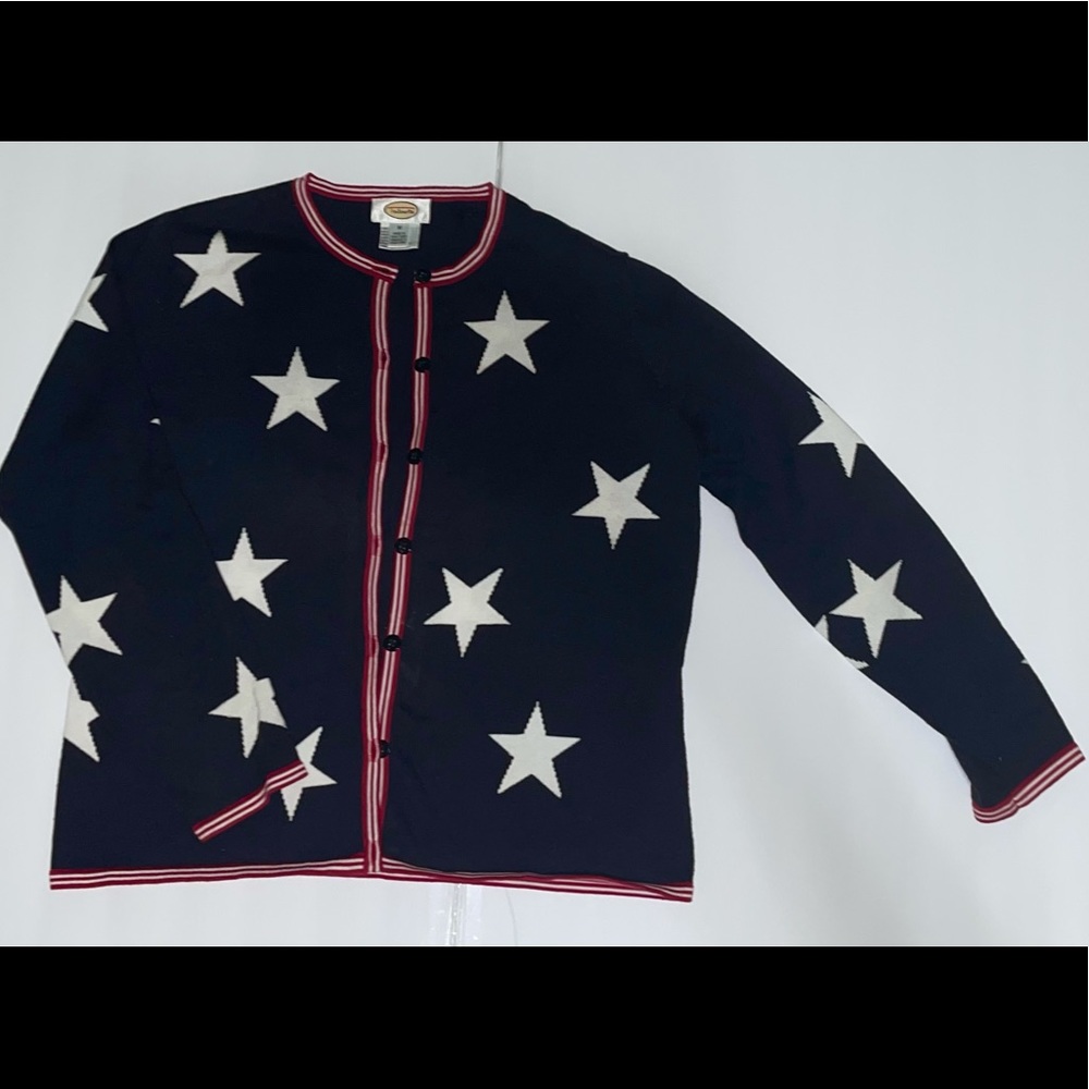 Talbots star cardigan